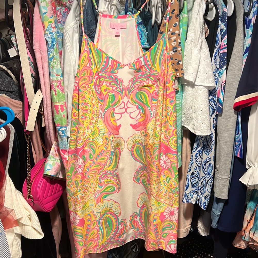 Lilly Pulitzer silk shift dress size S